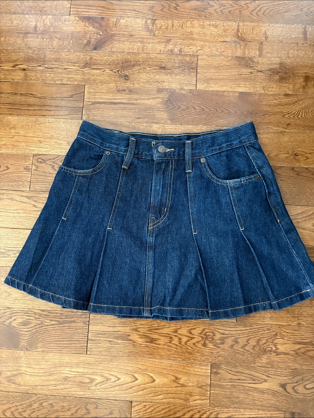 Denim A-Line Mini Skirt - Levi NWOT